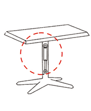 Mesa abatible de oficina